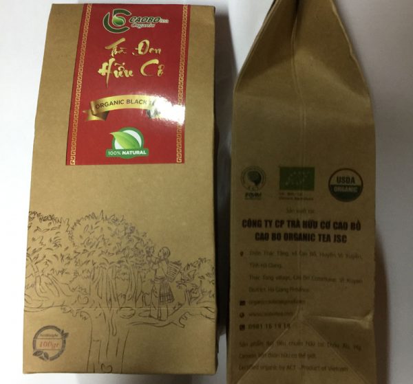 Trà đen hữu cơ túi giấy - Cao Bo Organic Tea